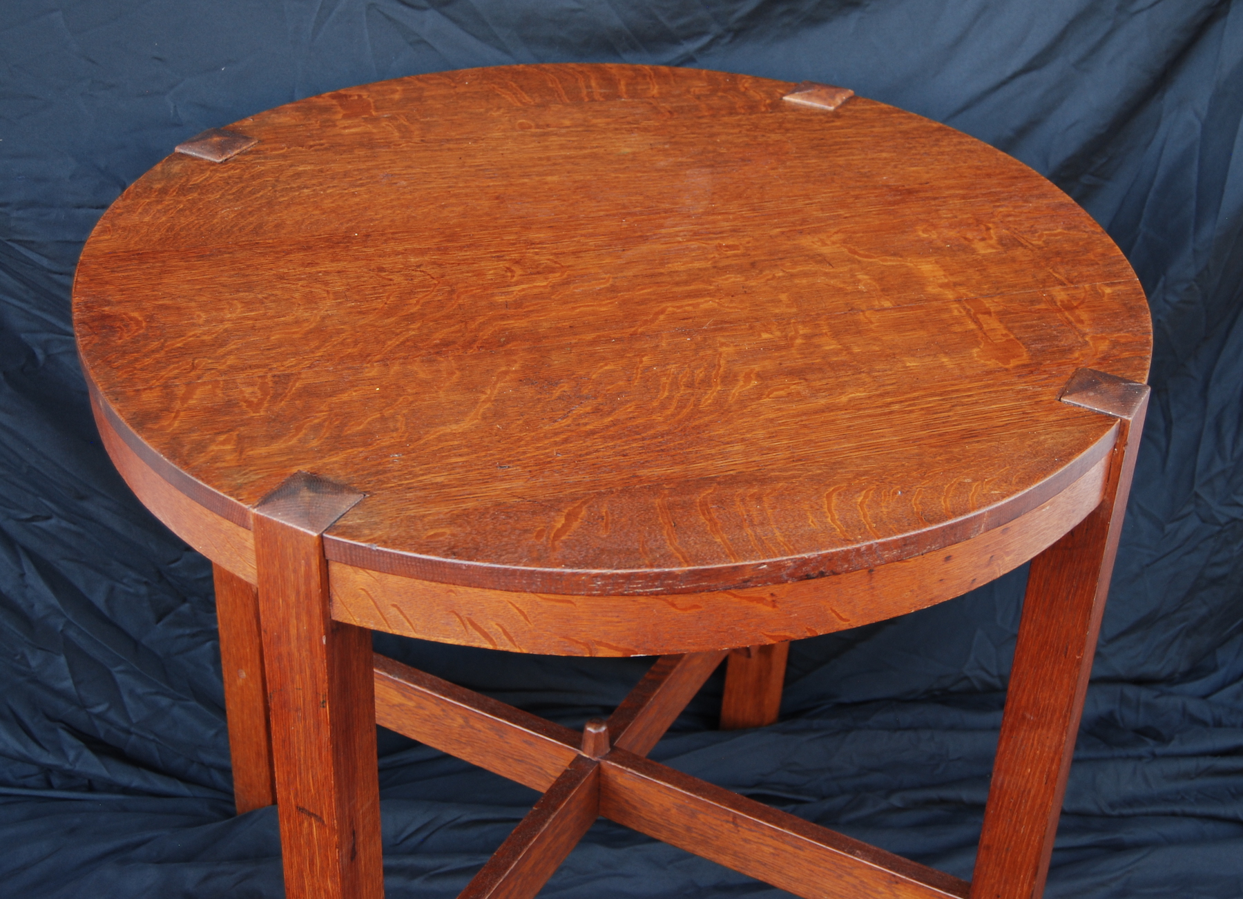Original Vintage Gustav Stickley Lamp Table, Mission Lamp Table