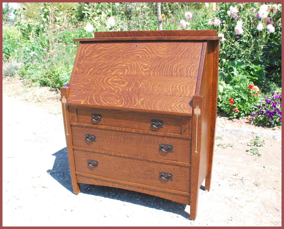 Voorhees Craftsman Mission Oak Furniture Desks