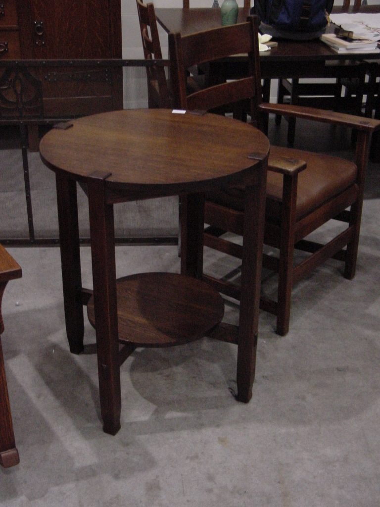 Voorhees Craftsman Mission Oak Furniture Stickley Brothers Lamp Table Stickley Brothers Lamp Table