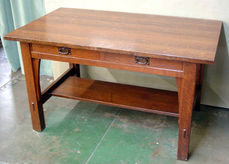 Voorhees Craftsman Mission Oak Furniture Desks