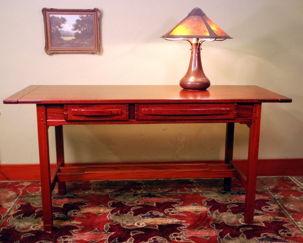 Voorhees Craftsman Mission Oak Furniture Greene Style Greene Style Writing Desk