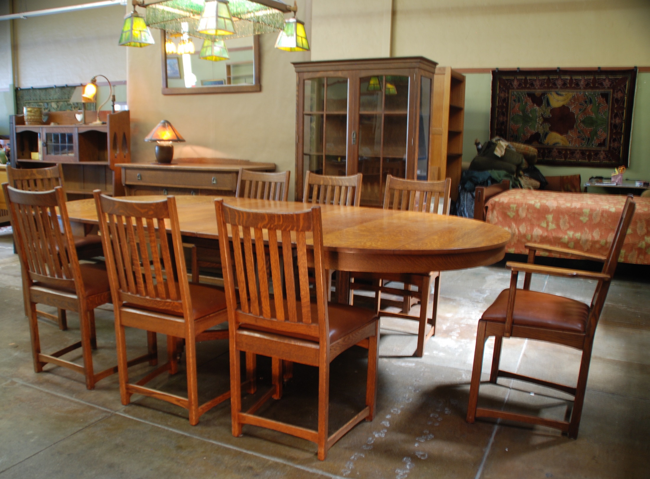 Voorhees Craftsman Mission Oak Furniture Lifetime Furniture