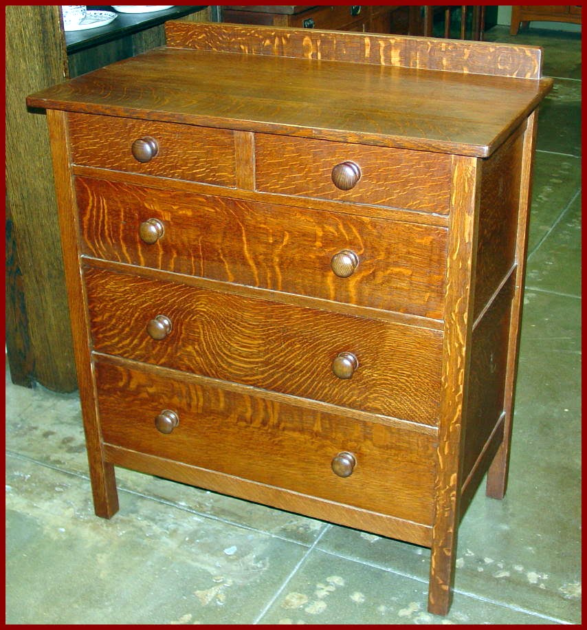 Voorhees Craftsman Mission Oak Furniture Gustav Stickley Dresser
