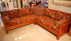 Voorhees Craftsman Custom Limbert Style Corner Or L Shaped Settle Voorhees Craftsman Custom Limbert Style Corner Or L Shaped Settle